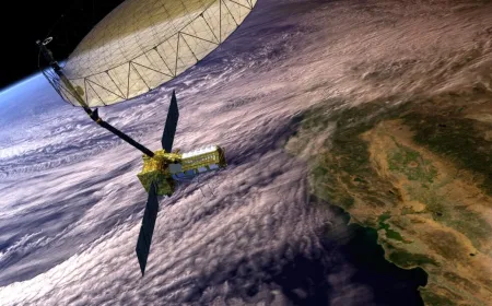 A NASA satellite tracks electromagnetic interference from a GPS jammer in Iran.