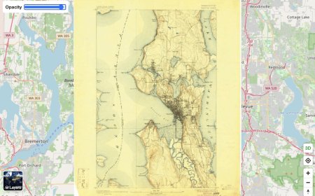 Past Maps platform interface displaying historical map data, search functionality, and subscription details.