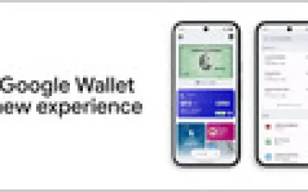 The Google Wallet interface shows the dynamic quick access bar for favorites and the floating action button for more items.