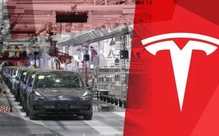 Tesla Model Y vehicle missing the required adhesive safety warning label during a manufacturer recall inspection