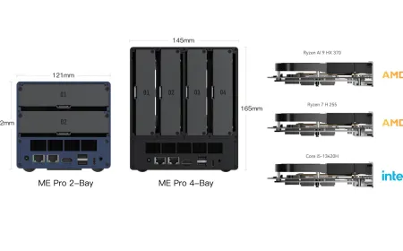The Beelink ME Pro storage PC features multiple drive bays for high-performance AI workloads.