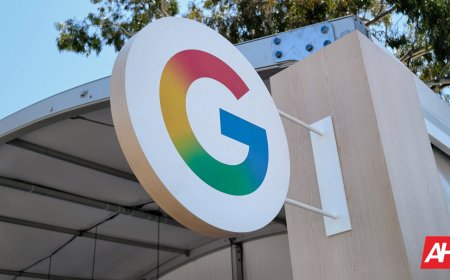 The Google logo is displayed alongside legal documents and a gavel symbolizing the antitrust appeal.
