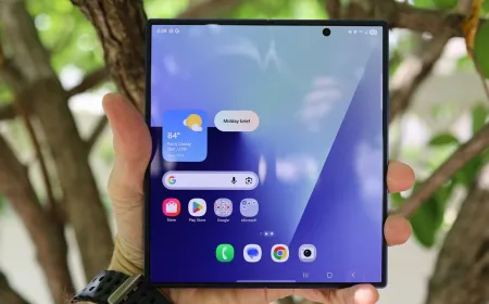 A leaked Samsung Galaxy Z Fold 8 prototype demonstrates a thinner chassis and wider display design.
