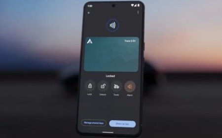 A smartphone displays the Google Wallet interface for managing digital car key permissions with co-owner and guest roles.