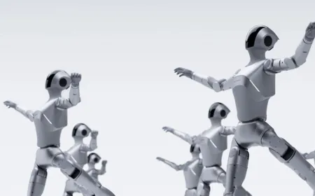 The Luna humanoid robot by LimX Dynamics demonstrates AI dance learning algorithms.