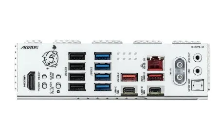 The Gigabyte B850 AORUS ELITE-P ICE motherboard features a white anime-inspired design and standard cooling components.