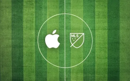 The LA Galaxy and Houston Dynamo FC players warm up on the field during a match filmed entirely with an iPhone 17 Pro.