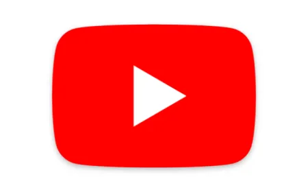 The YouTube interface shows an automatic label for AI-generated content below a video player.