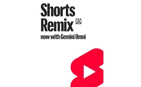 The YouTube Shorts Remix interface uses Gemini Omni to restyle videos with digital watermarks and attribution links.