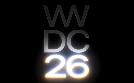 Apple WWDC 2026 keynote stage featuring iOS 27 and macOS update announcements