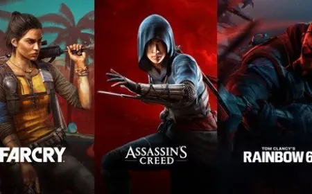 This graphic illustrates Ubisoft's strategic focus on artificial intelligence and core franchises.