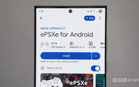 ePSXe PlayStation emulator interface displayed on an Android device
