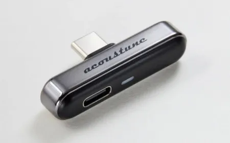 The Acoustune ATX001 USB-C adapter connects to iPhones and enables aptX Lossless and LDAC Bluetooth audio.