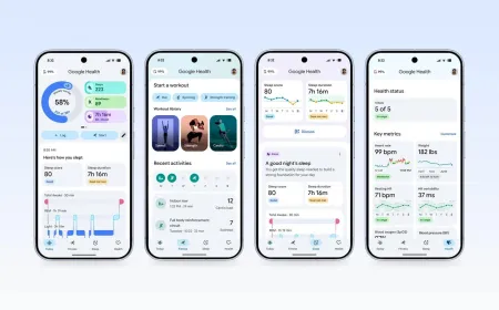 Google Health app interface displayed on a smartphone screen