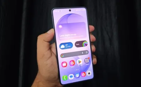 The Samsung One UI 9 phone app displays unified call logs for WhatsApp and Google Meet.