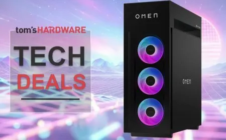 HP Omen 45L gaming desktop equipped with an RTX 5090 graphics processor.