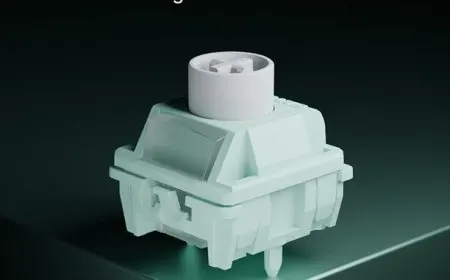 The Gateron Magnetic Jade switch provides silent operation for Hall Effect and TMR gaming keyboards.