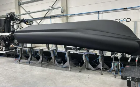 A Hawaii startup tests a 3D printed basalt reinforced boat prototype for naval manufacturing.