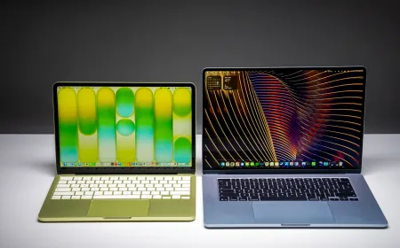 MacBook Air M5 laptop displaying Memorial Day pricing and storage updates