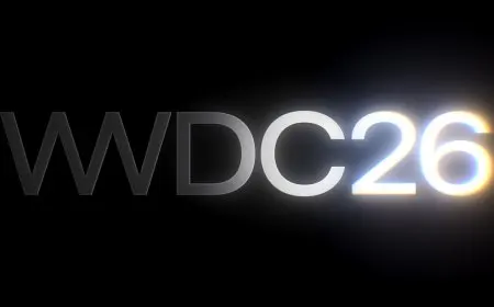 Apple Park hosts the WWDC 2026 developer conference with artificial intelligence technology displays.
