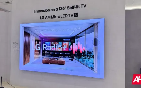 LG Electronics logo and television display panels representing market consolidation discussions