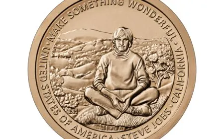 The United States Mint issued a Steve Jobs one dollar commemorative coin.