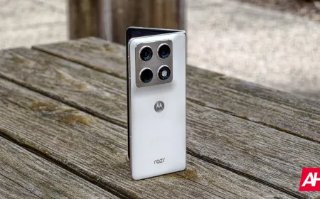 The chart displays Motorola smartphone market growth in Europe during the first quarter of 2026.