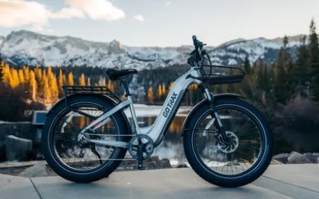 Specialized electric bicycles lined up on a city street, highlighting designs for urban commuting and recreation.