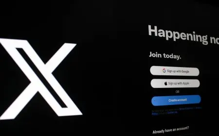 Smartphone screen showing the X app interface with a notification about reduced daily posting limits for free accounts.