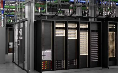 AI server rack showing memory modules and hardware architecture