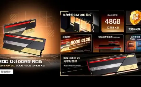 Asus 48GB ROG Phantom Blade 20th Anniversary DDR5-6000 memory kit