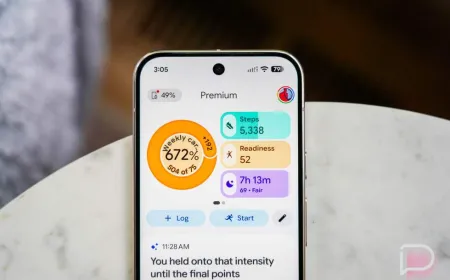 Fitbit interface showing data transfer to Google Health platform