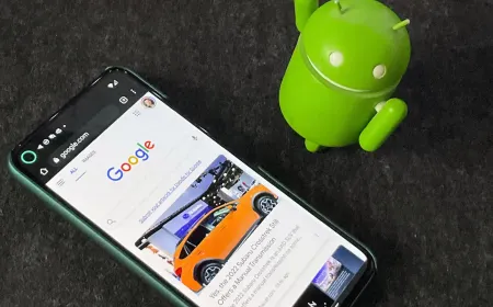 A smartphone screen displays a list of free VPN applications with privacy and security metrics for Android users.