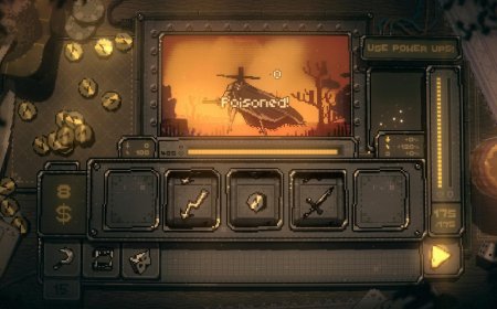 The screenshot shows a slot machine interface interacting with fantasy combat mechanics and a poker chip economy.