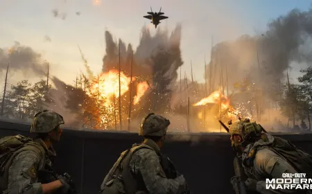 The promotional graphic announces Call of Duty Modern Warfare 4 launching on Nintendo Switch 2 on October 23.