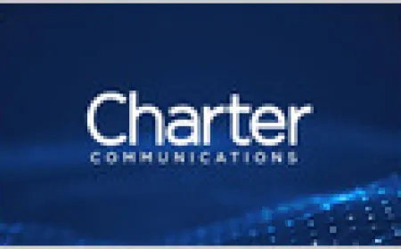 Charter Communications logo appears next to a data breach warning graphic.