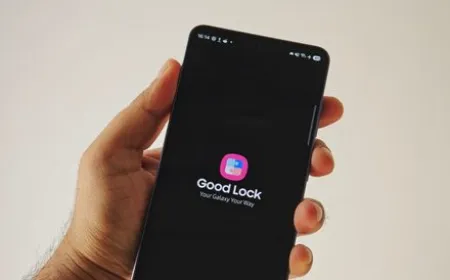 The Samsung Good Lock interface displays modular customization settings for Galaxy devices.