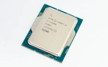 Intel Core i5-13600K processor installed on a motherboard with visible thermal solution and circuitry.