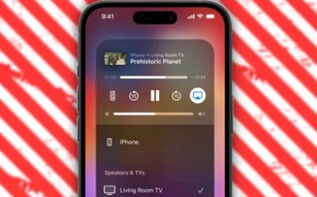 iOS 27 settings screen showing third-party wireless casting options for European users.