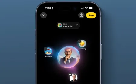 Apple Image Playground interface demonstrates upgraded generative AI performance.