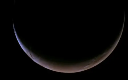 The Psyche spacecraft executes a gravity assist flyby of Mars on its journey to the metallic asteroid.