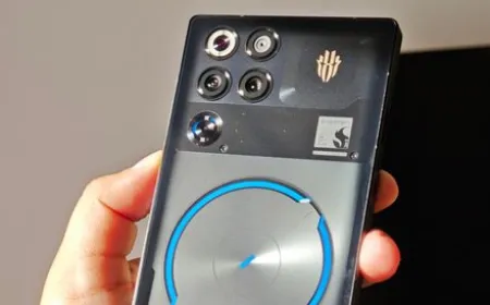The Red Magic 11S Pro smartphone features an under display camera, liquid cooling vents, and dedicated gaming triggers.