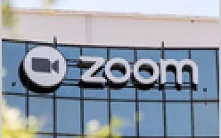 Chart displaying Zoom Q1 financial results and after-hours stock price movement