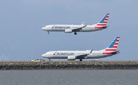American Airlines aircraft preparing for Starlink Wi-Fi installation starting in 2027
