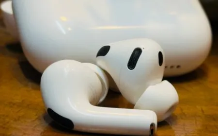 The redesigned AirPods settings panel features adaptive audio and gesture controls in iOS 27.