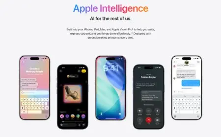A smartphone screen displays iOS 27 settings that allow users to select external artificial intelligence models.