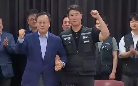 Samsung workers voting on a tentative agreement to avert an 18-day strike.