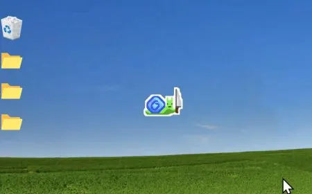 A digital snail tracking a computer mouse cursor on a desktop screen in Don't Touch the Snail gameplay.