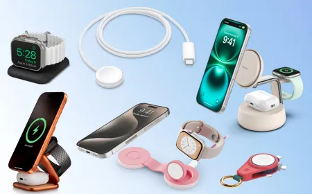 Apple Watch charging stand with magnetic connector