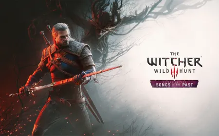 The Witcher 3 next-generation update cover art showcasing elevated system requirements and the Songs of the Past expansion.